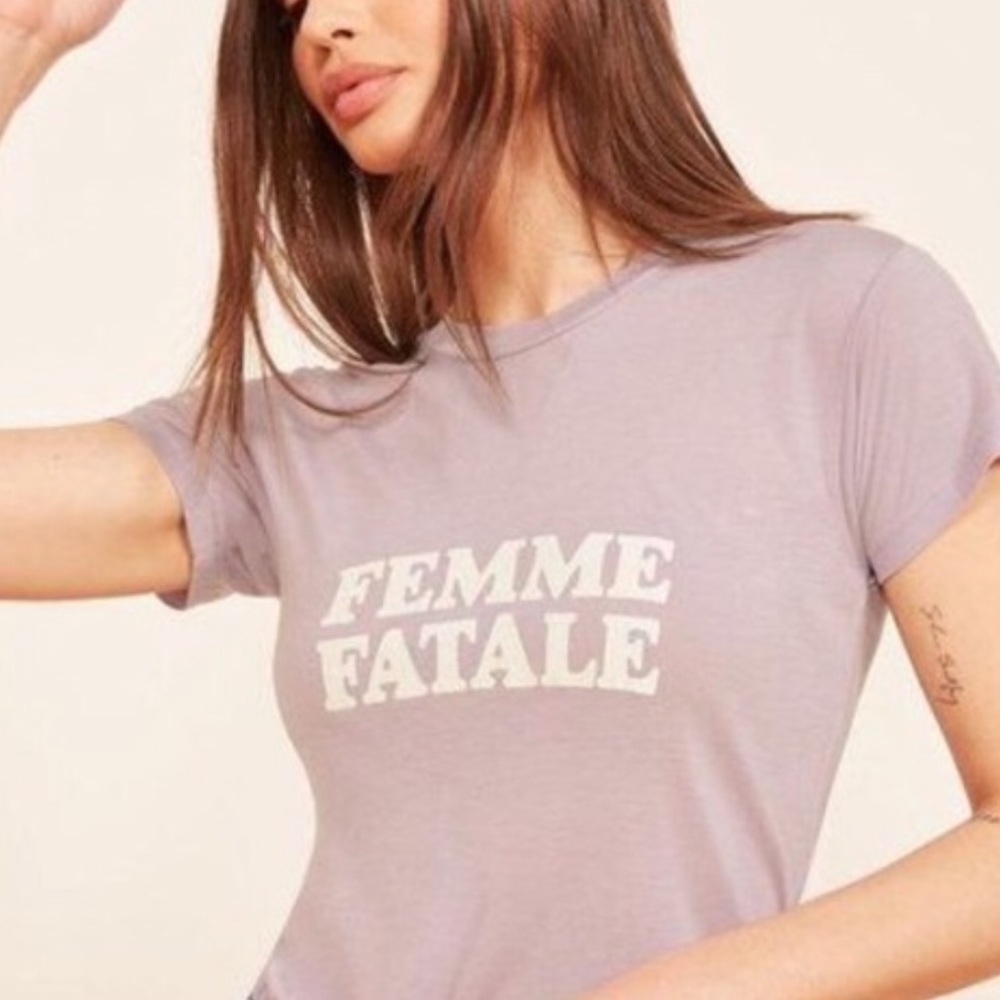 Reformation Femme Fatale Tee